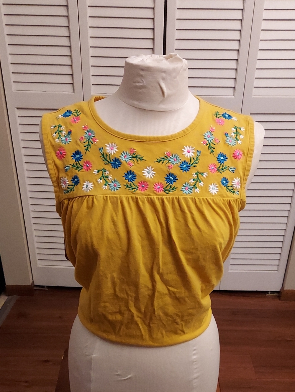 Boho Embroidered Sleeveless Top